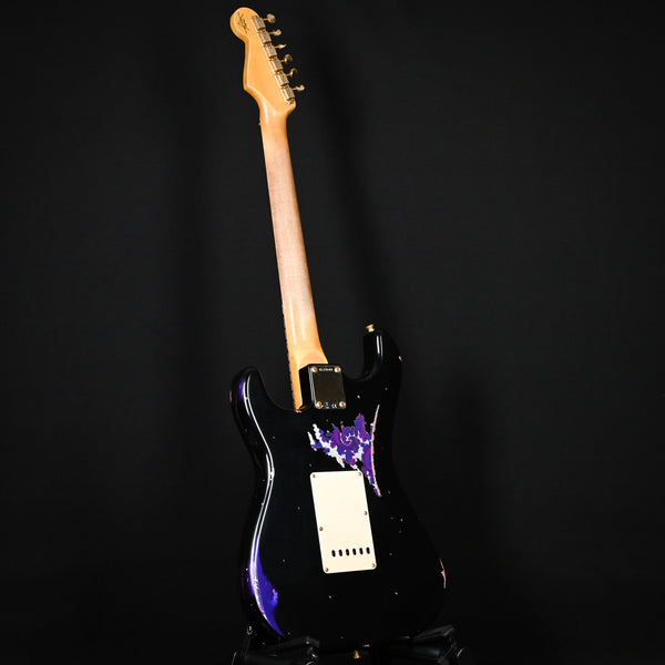 Fender Custom Shop 1962 Stratocaster w/ Gold Hardware & Josefina Handwound Pickups, Heavy Relic- Black/ Purple Paisley 2025 (R139508)