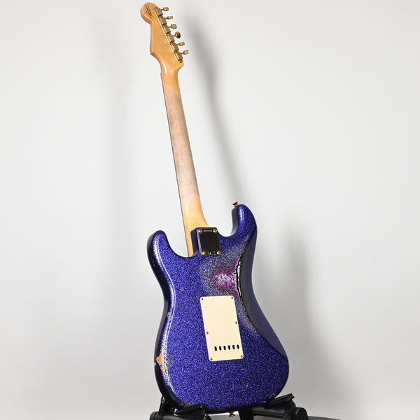 Fender Custom Shop 1962 Stratocaster w/ Gold Hardware Heavy Relic- Purple Sparkle / Black Paisley 2025 (R139340)