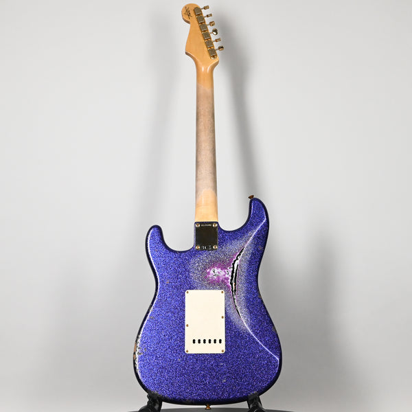 Fender Custom Shop 1962 Stratocaster w/ Gold Hardware Heavy Relic- Purple Sparkle / Black Paisley 2025 (R139340)
