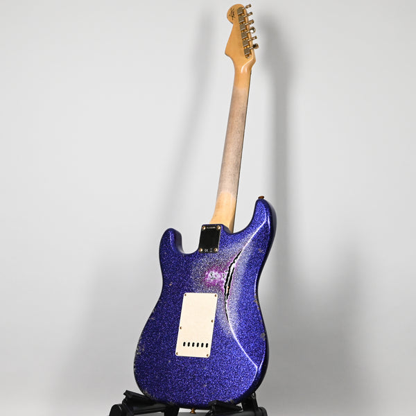 Fender Custom Shop 1962 Stratocaster w/ Gold Hardware Heavy Relic- Purple Sparkle / Black Paisley 2025 (R139340)