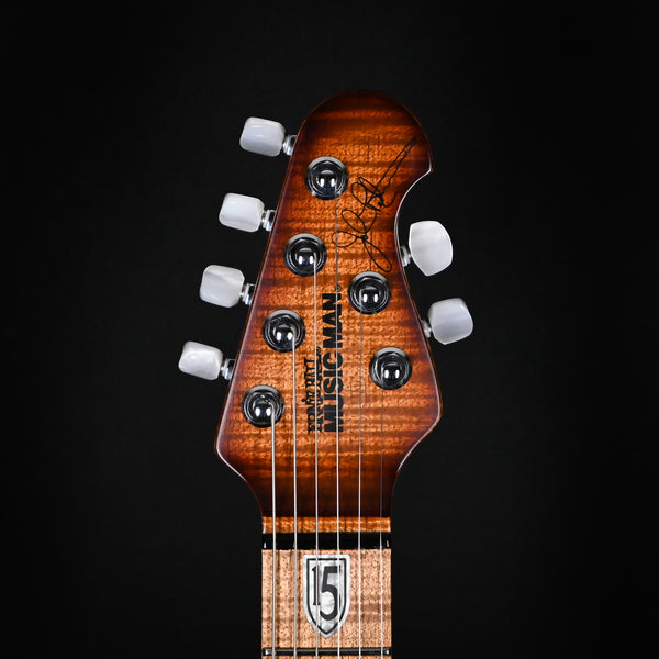 Ernie Ball Music Man JP15 w/ Roasted Flame Maple Top Electric Guitar- Sahara Burst (H07698)