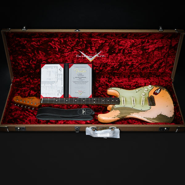 Fender Custom Shop Masterbuild Levi Perry 60/63 Stratocaster w/ Brazilian Rosewood & Josefina Handwound Pickups, Super Heavy Relic- Dirty Shell Pink 2025 (LP0127)