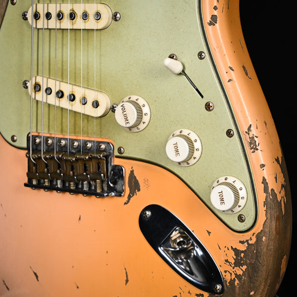 Fender Custom Shop Masterbuild Levi Perry 60/63 Stratocaster w/ Brazilian Rosewood & Josefina Handwound Pickups, Super Heavy Relic- Dirty Shell Pink 2025 (LP0127)