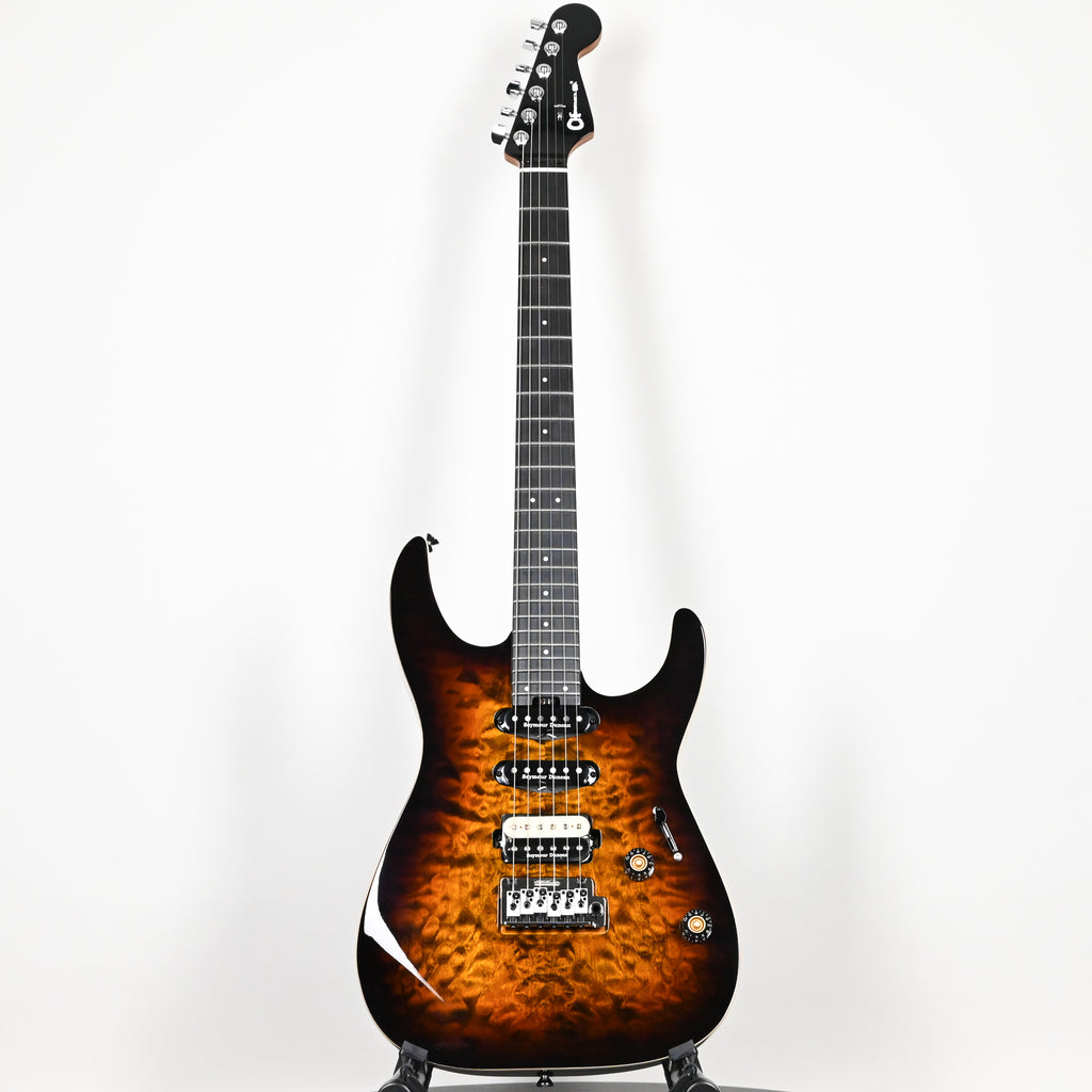 Charvel Pro-Mod Plus Dinky DK24 HSS 2PT QM- Amber Tiger Eye 2026 (ISC2600277)