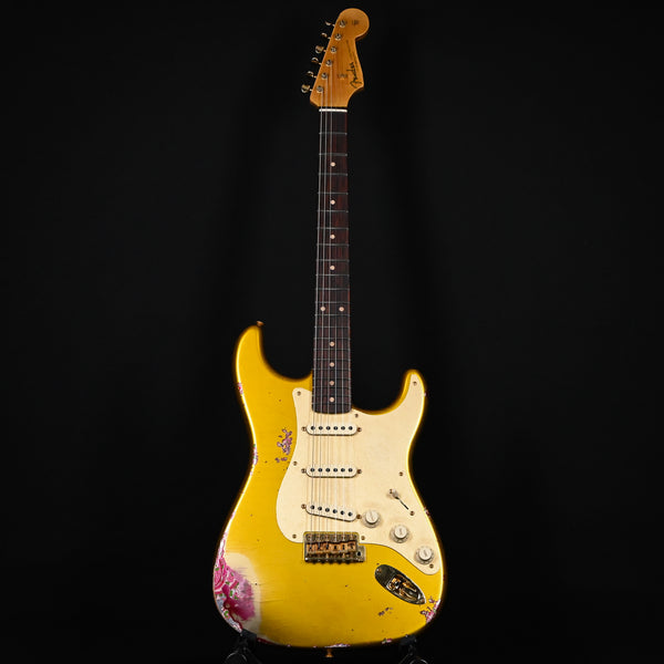 Fender Custom Shop 1962 Stratocaster w/ Gold Hardware Heavy Relic- Frost Gold / Pink Paisley 2024 (R139235)