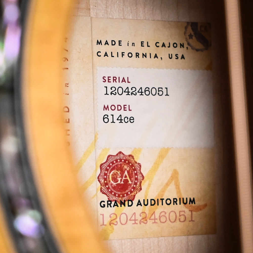 Taylor Next Generation 614ce w/ Sitka Spruce Top & Big Leaf Maple Back and Sides Acoustic/ Electric Guitar- Natural 2026 (1204246051)
