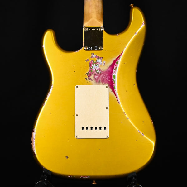 Fender Custom Shop 1962 Stratocaster w/ Gold Hardware Heavy Relic- Frost Gold / Pink Paisley 2024 (R139235)