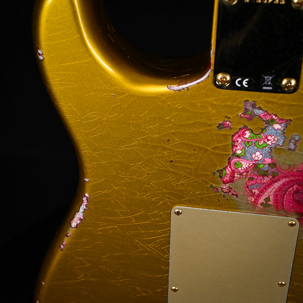 Fender Custom Shop 1962 Stratocaster w/ Gold Hardware Heavy Relic- Frost Gold / Pink Paisley 2024 (R139235)