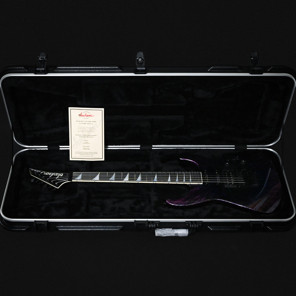 Jackson Custom Shop USA Select Soloist SL HSS FR Electric Guitar- Eerie Dess Swirl 2026 (J11681)
