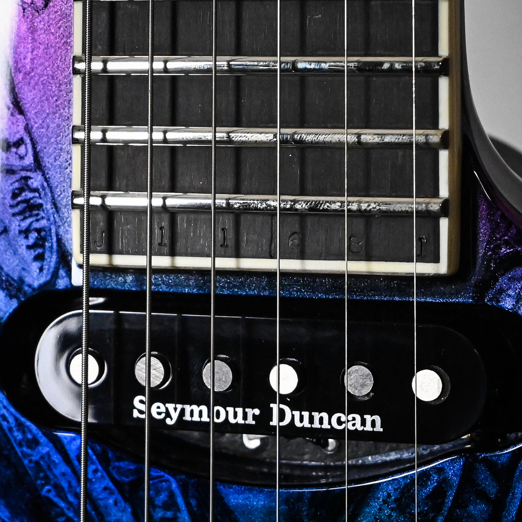 Jackson Custom Shop USA Select Soloist SL HSS FR Electric Guitar- Eerie Dess Swirl 2026 (J11681)