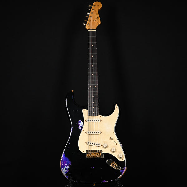 Fender Custom Shop 1962 Stratocaster w/ Gold Hardware & Josefina Handwound Pickups, Heavy Relic- Black/ Purple Paisley 2025 (R139350)