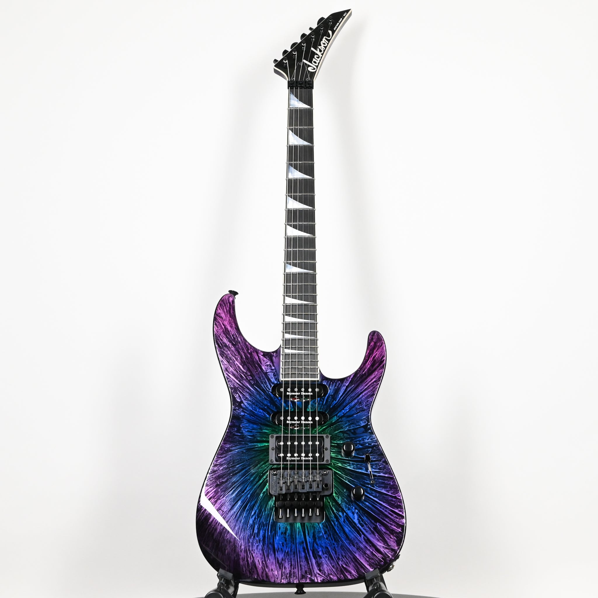Jackson Custom Shop USA Select Soloist SL HSS FR Electric Guitar- Eerie Dess Swirl 2026 (J11681)