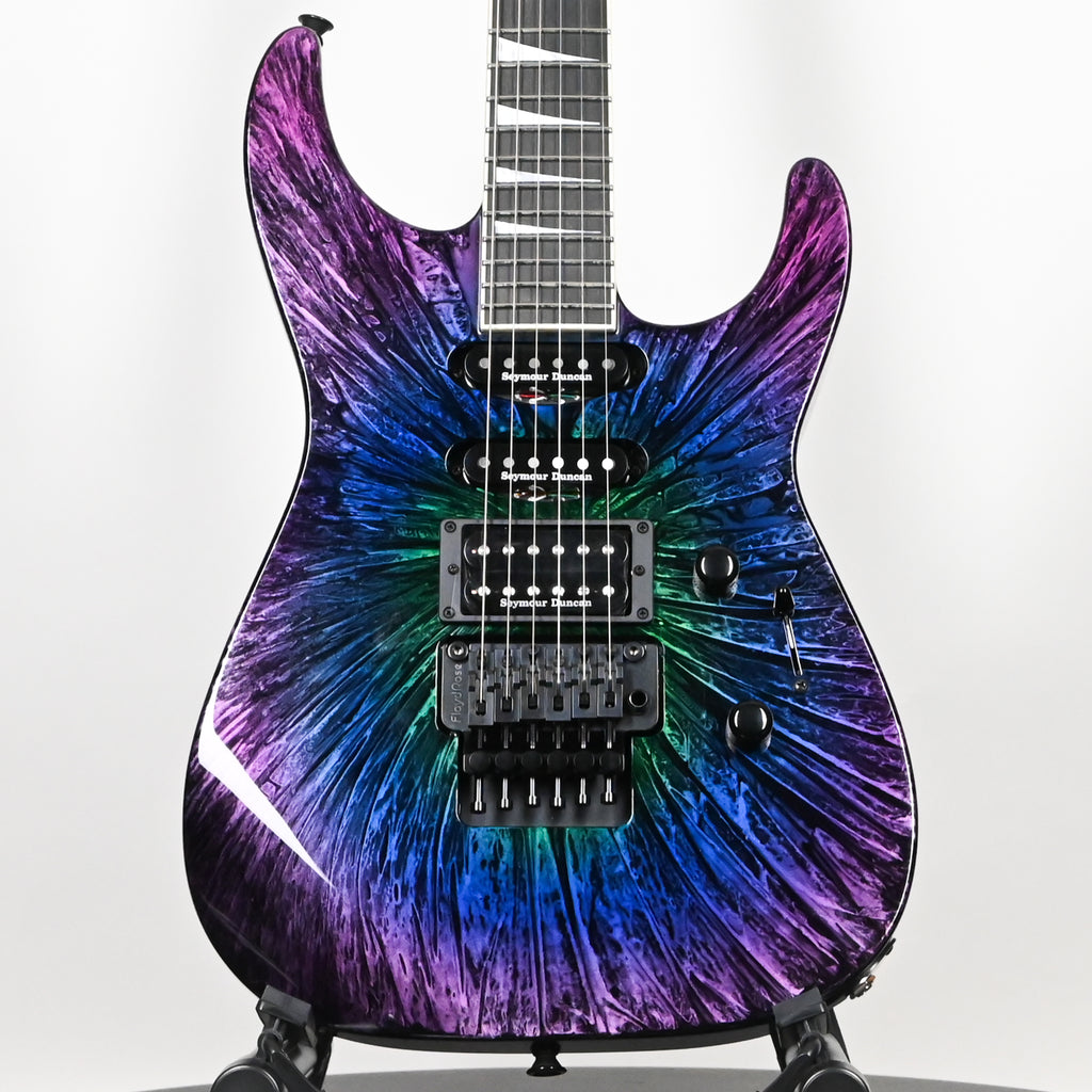 Jackson Custom Shop USA Select Soloist SL HSS FR Electric Guitar- Eerie Dess Swirl 2026 (J11681)