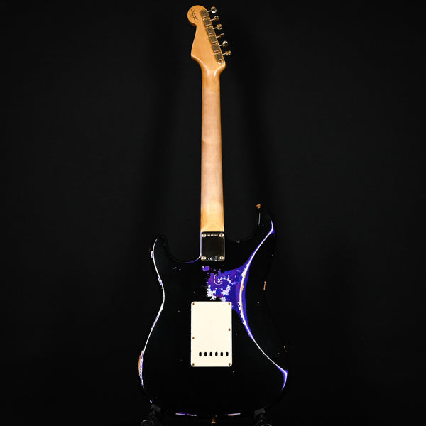 Fender Custom Shop 1962 Stratocaster w/ Gold Hardware & Josefina Handwound Pickups, Heavy Relic- Black/ Purple Paisley 2025 (R139350)