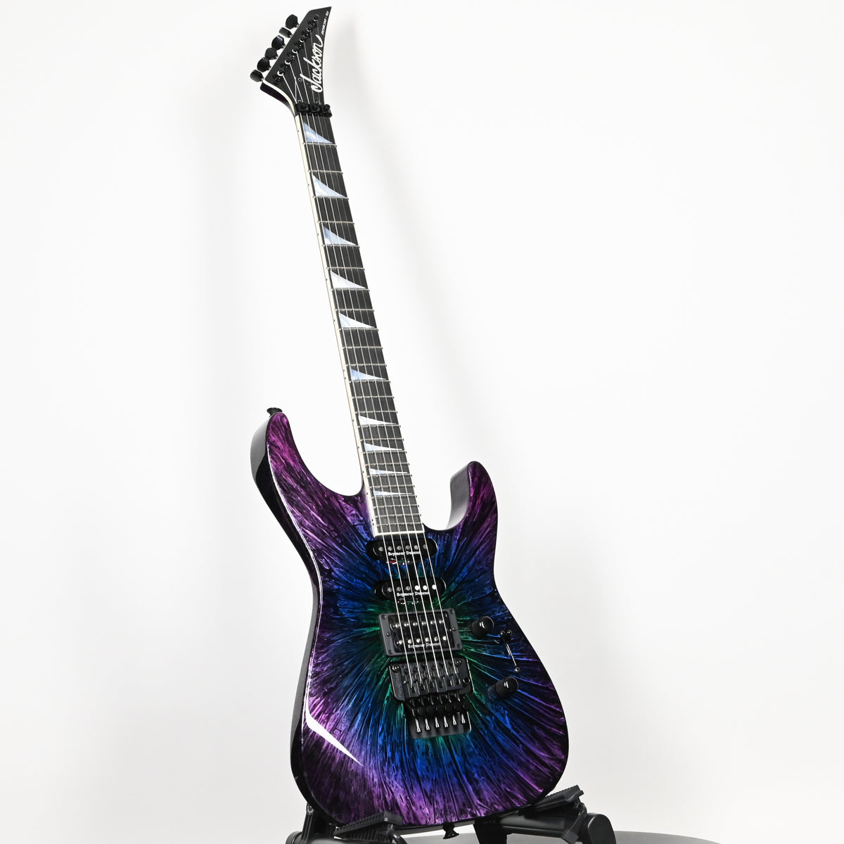 Jackson Custom Shop USA Select Soloist SL HSS FR Electric Guitar- Eerie Dess Swirl 2026 (J11681)