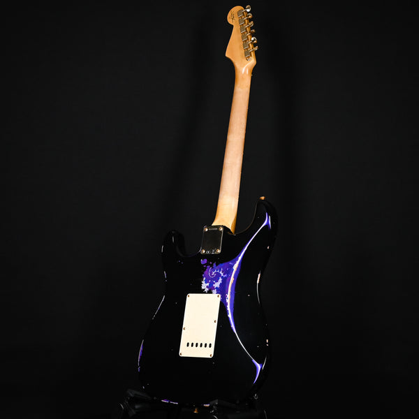 Fender Custom Shop 1962 Stratocaster w/ Gold Hardware & Josefina Handwound Pickups, Heavy Relic- Black/ Purple Paisley 2025 (R139350)