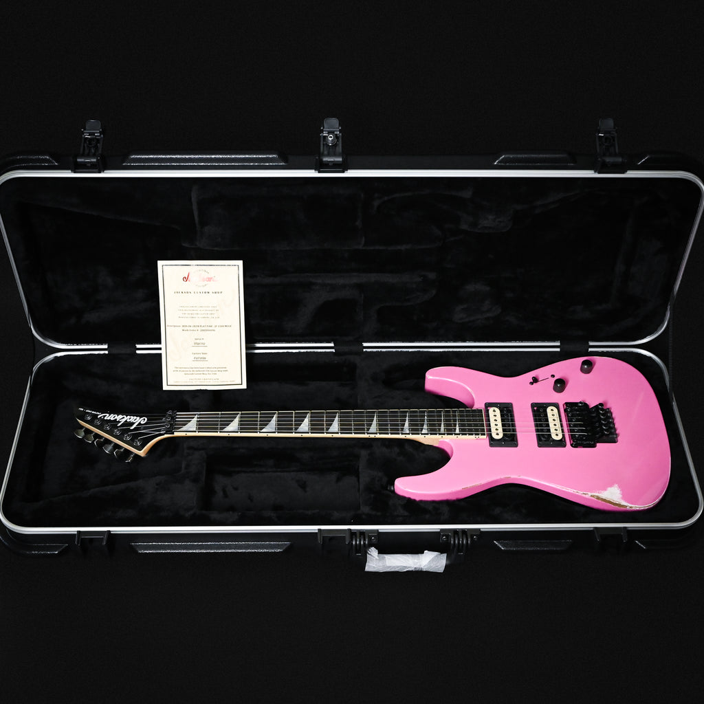 Jackson Custom Shop USA Special Edition Dk24-FR Dinky Floyd Rose w/ JP-1500 Boost Nitro Relic Club- Platinum Pink 2026 (XN20702)