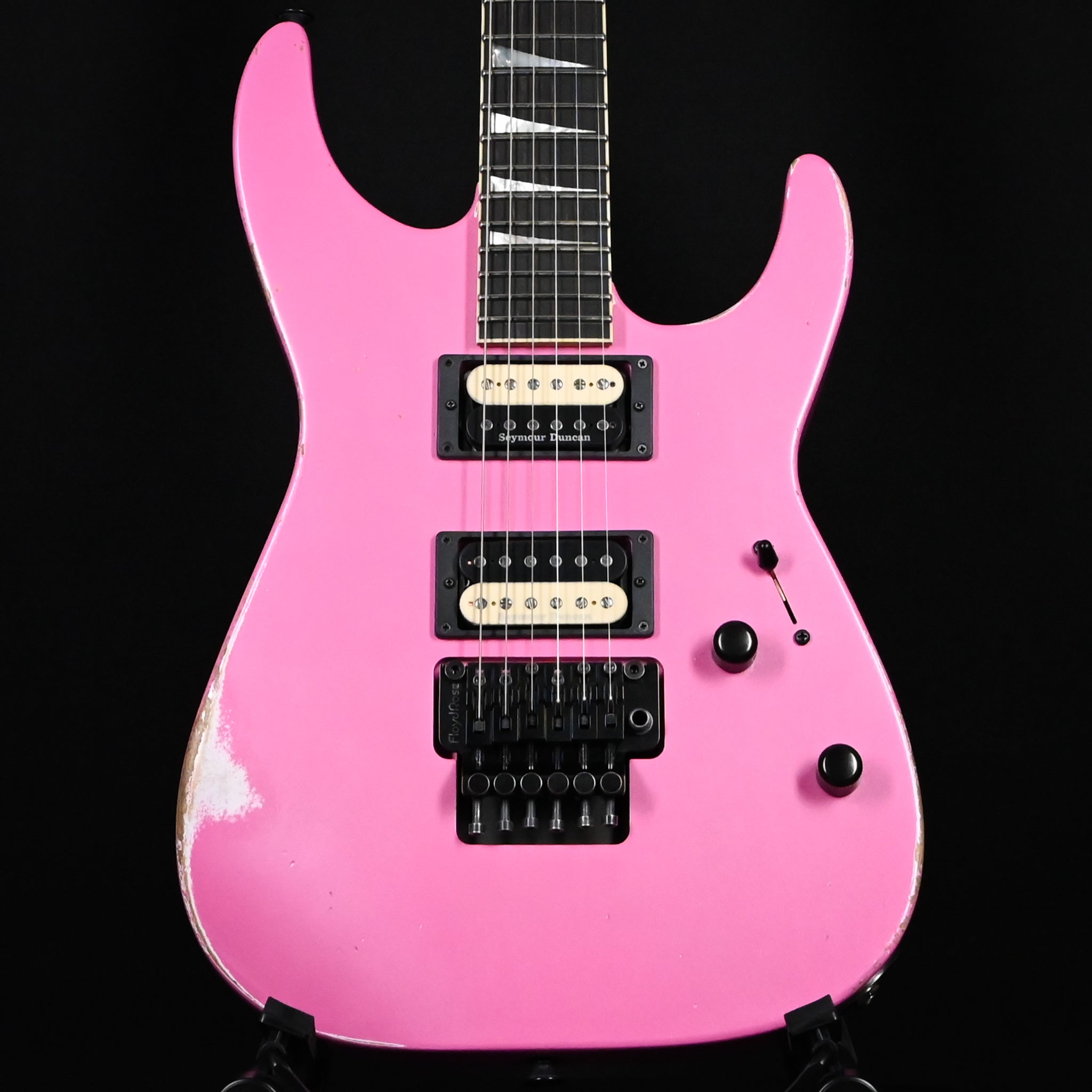 Jackson Custom Shop USA Special Edition Dk24-FR Dinky Floyd Rose w/ JP-1500 Boost Nitro Relic Club- Platinum Pink 2026 (XN20702)