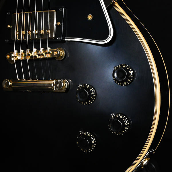 Gibson Custom 1957 Les Paul Custom Reissue w/ Gold Hardware VOS- Ebony (75108)