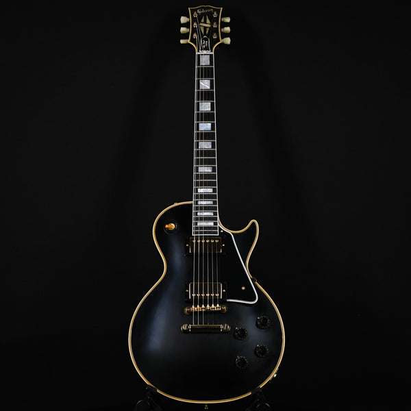 Gibson Custom 1957 Les Paul Custom Reissue w/ Gold Hardware VOS- Ebony (75108)