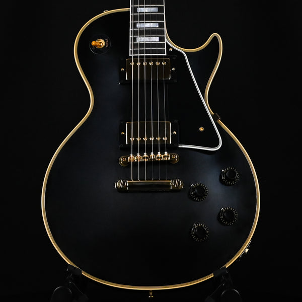 Gibson Custom 1957 Les Paul Custom Reissue w/ Gold Hardware VOS- Ebony (75108)