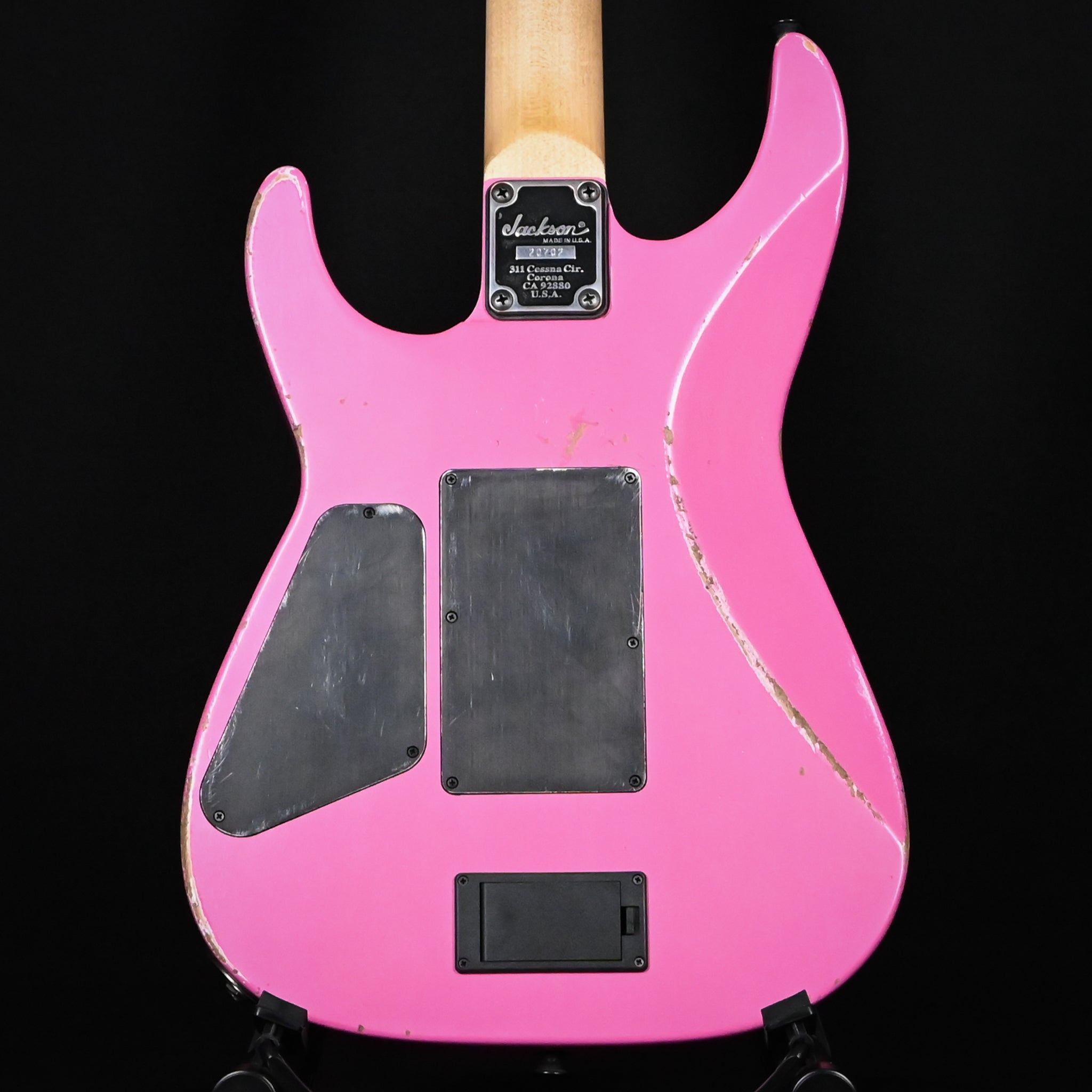 Jackson Custom Shop USA Special Edition Dk24-FR Dinky Floyd Rose w/ JP-1500 Boost Nitro Relic Club- Platinum Pink 2026 (XN20702)