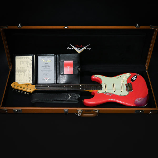 Fender Custom Shop 1962 Stratocaster w/ Josefina Handwound Pickups, Heavy Relic- Fiesta Red/ Pink Paisley 2025 (R143412)