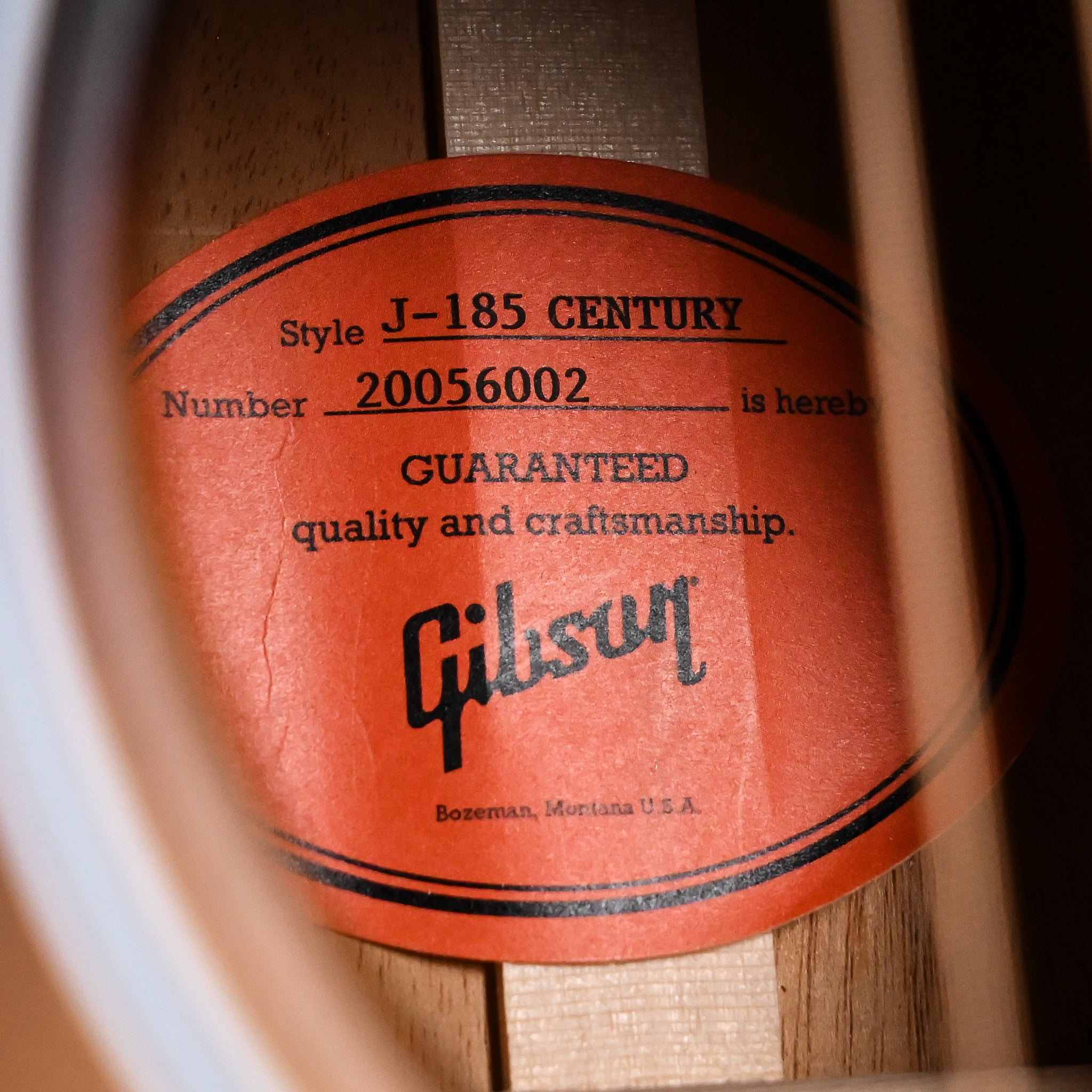 Gibson J-185 Century 12-Fret Acoustic Guitar- Vintage Sunburst 2026 (20056002)