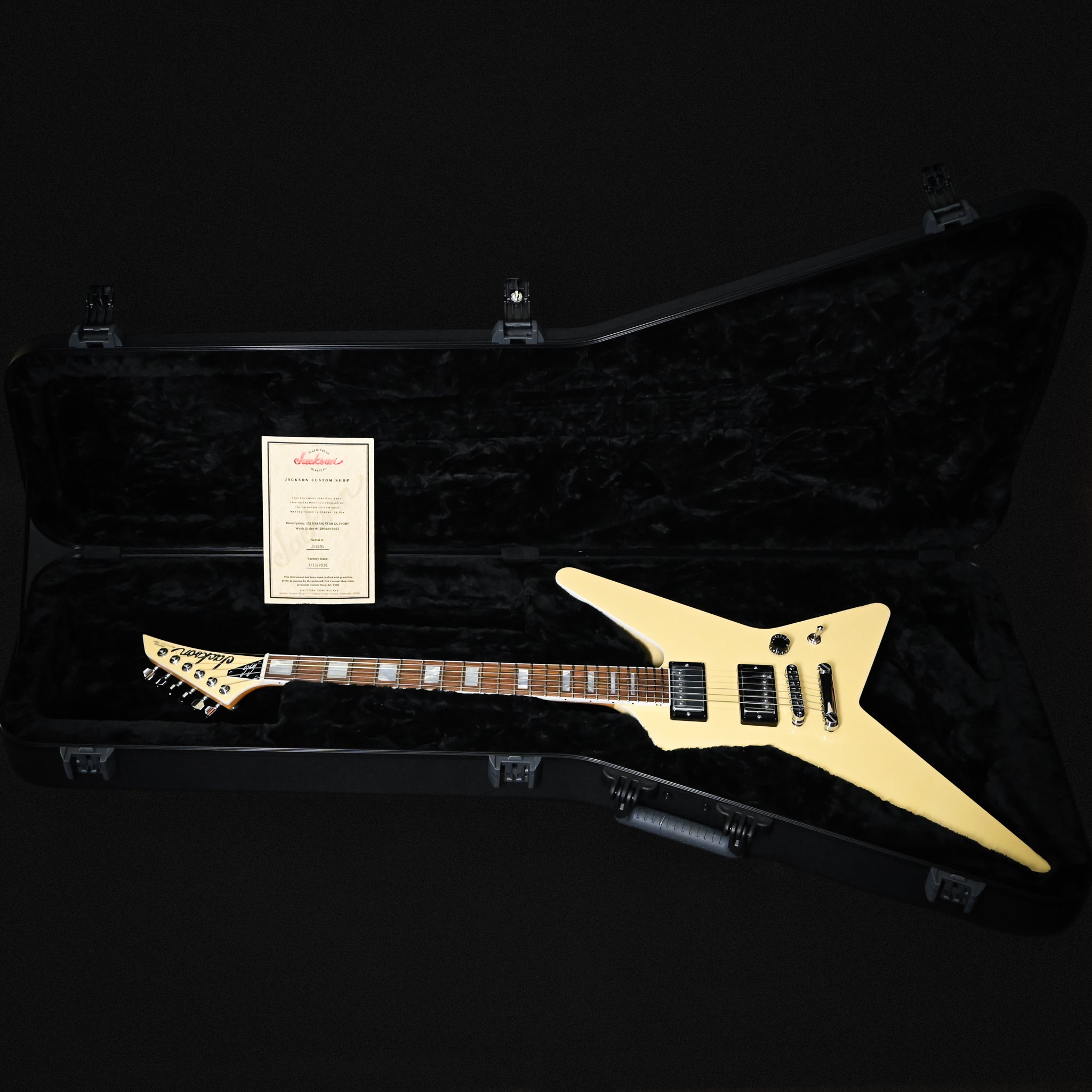 Jackson Custom Shop USA Gus G. Signature Star- Ivory 2026 (J11591)