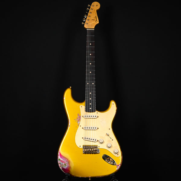 Fender Custom Shop 1962 Stratocaster w/ Gold Hardware Heavy Relic- Frost Gold / Pink Paisley 2025 (R133981)