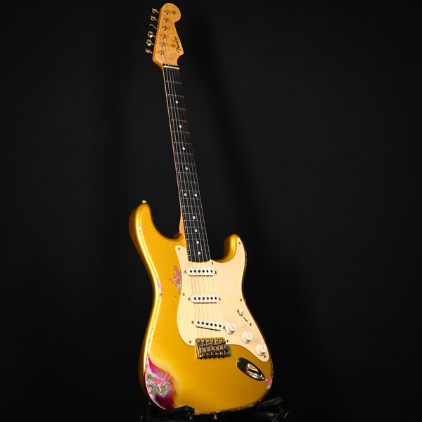 Fender Custom Shop 1962 Stratocaster w/ Gold Hardware Heavy Relic- Frost Gold / Pink Paisley 2025 (R133981)