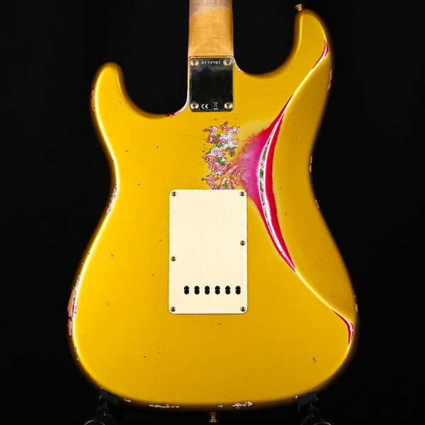 Fender Custom Shop 1962 Stratocaster w/ Gold Hardware Heavy Relic- Frost Gold / Pink Paisley 2025 (R133981)