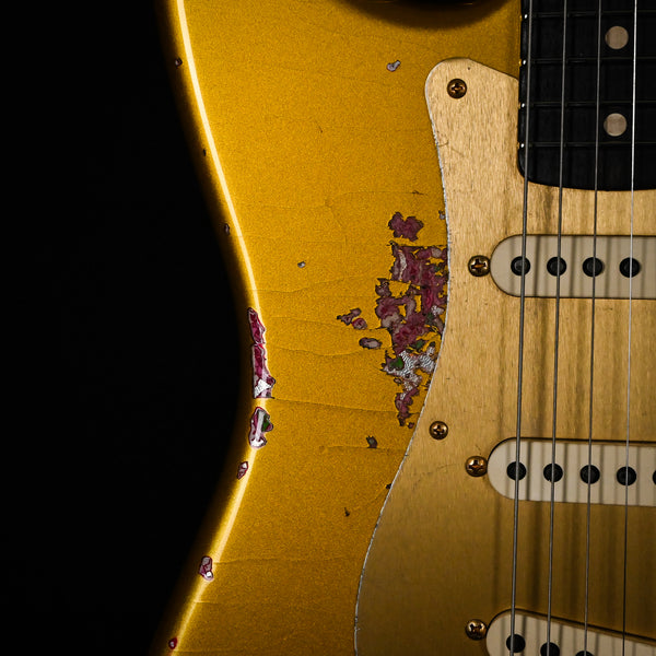 Fender Custom Shop 1962 Stratocaster w/ Gold Hardware Heavy Relic- Frost Gold / Pink Paisley 2025 (R133981)