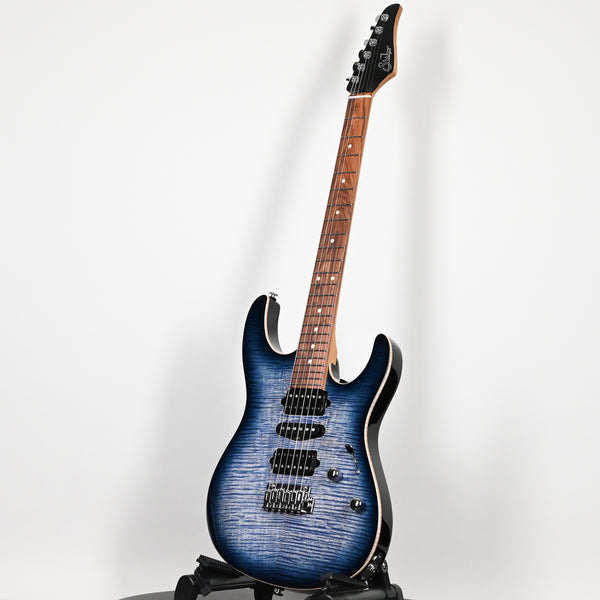 Suhr Modern Plus Electric Guitar- Faded Trans Whale Blue Burst 2026 (91453)