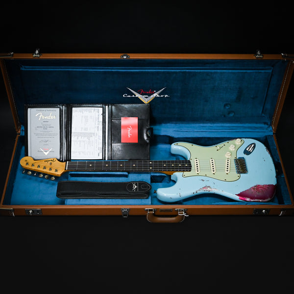 Fender Custom Shop 1962 Stratocaster w/ Josefina Handwound Pickups Heavy Relic- Daphne Blue/ Pink Paisley 2025 (R143962)