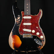 Fender Custom Shop Limited Edition Roasted '61 Stratocaster Super Heavy Relic- Aged Black/ 3-Color Sunburst 2025 (CZ583251)