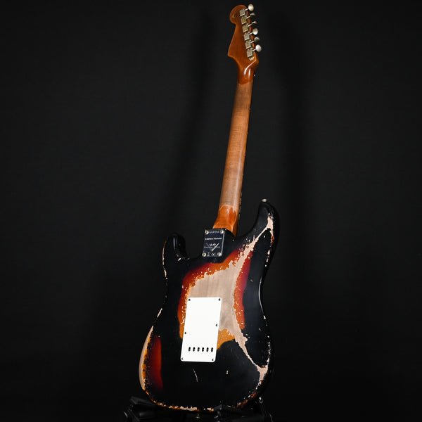 Fender Custom Shop Limited Edition Roasted '61 Stratocaster Super Heavy Relic- Aged Black/ 3-Color Sunburst 2025 (CZ583251)