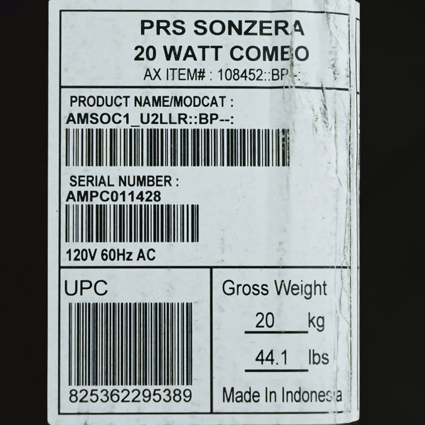 PRS Sonzera 20 2-Channel 20-Watt 1x12