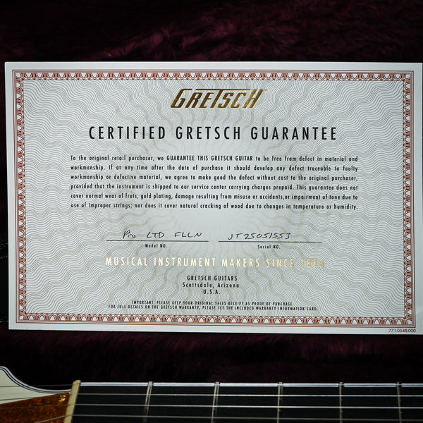 Gretsch Falcon Center Block LTD Double-Cut w/ String-Thru Bigsby- Vintage White 2025 (JT25051553)