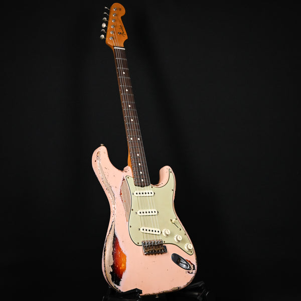 Fender Custom Shop Masterbuild Todd Krause '62 Stratocaster w/ Brazilian Rosewood & Josefina Handwound Pickups, Super Heavy Relic- Shell Pink/ 3 Color Sunburst (R140098)