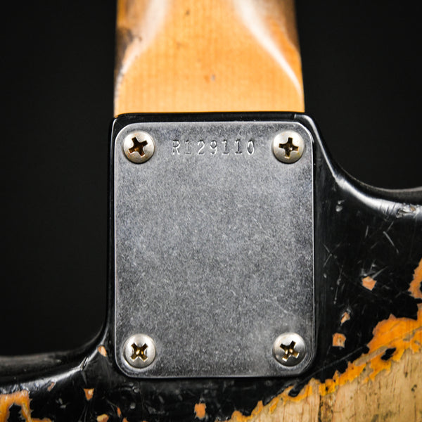 Fender Custom Shop Masterbuilt Andy Hicks 1963 Stratocaster Super Heavy Relic Brazilian Rosewood Black over Sunburst 2023 (R129110)
