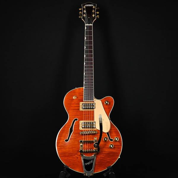 Gretsch Electromatic LTD Flame Okoume Broadkaster Jr. Single-Cut w/ Bigsby- Roundup Orange Stain (CYGC24110711)