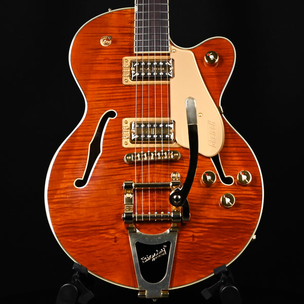Gretsch Electromatic LTD Flame Okoume Broadkaster Jr. Single-Cut w/ Bigsby- Roundup Orange Stain (CYGC24110711)