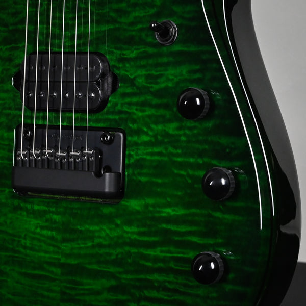 Ernie Ball Music Man JP15 John Petrucci Signature Electric Guitar- Green Tiger Eye Flame 2025 (H06651)