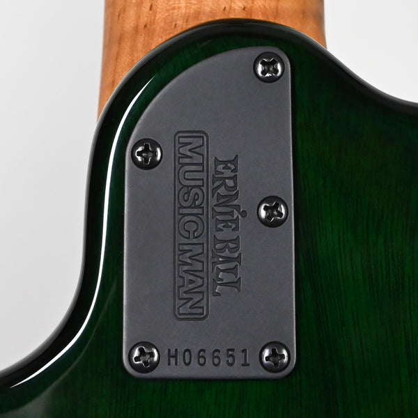 Ernie Ball Music Man JP15 John Petrucci Signature Electric Guitar- Green Tiger Eye Flame 2025 (H06651)