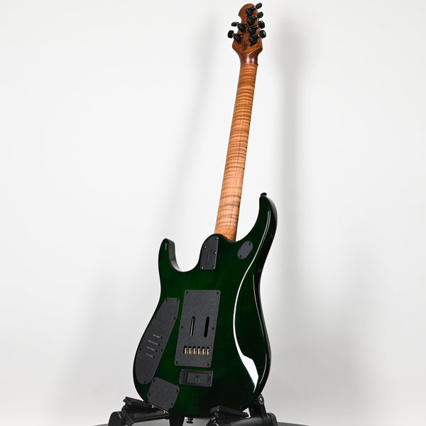 Ernie Ball Music Man JP15 John Petrucci Signature Electric Guitar- Green Tiger Eye Flame 2025 (H06651)