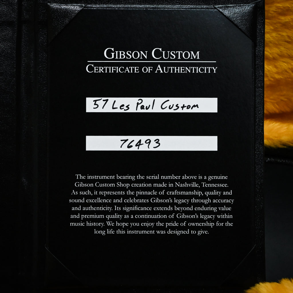Gibson Custom 1957 Les Paul Custom Reissue VOS- Ebony 2026 (76493)