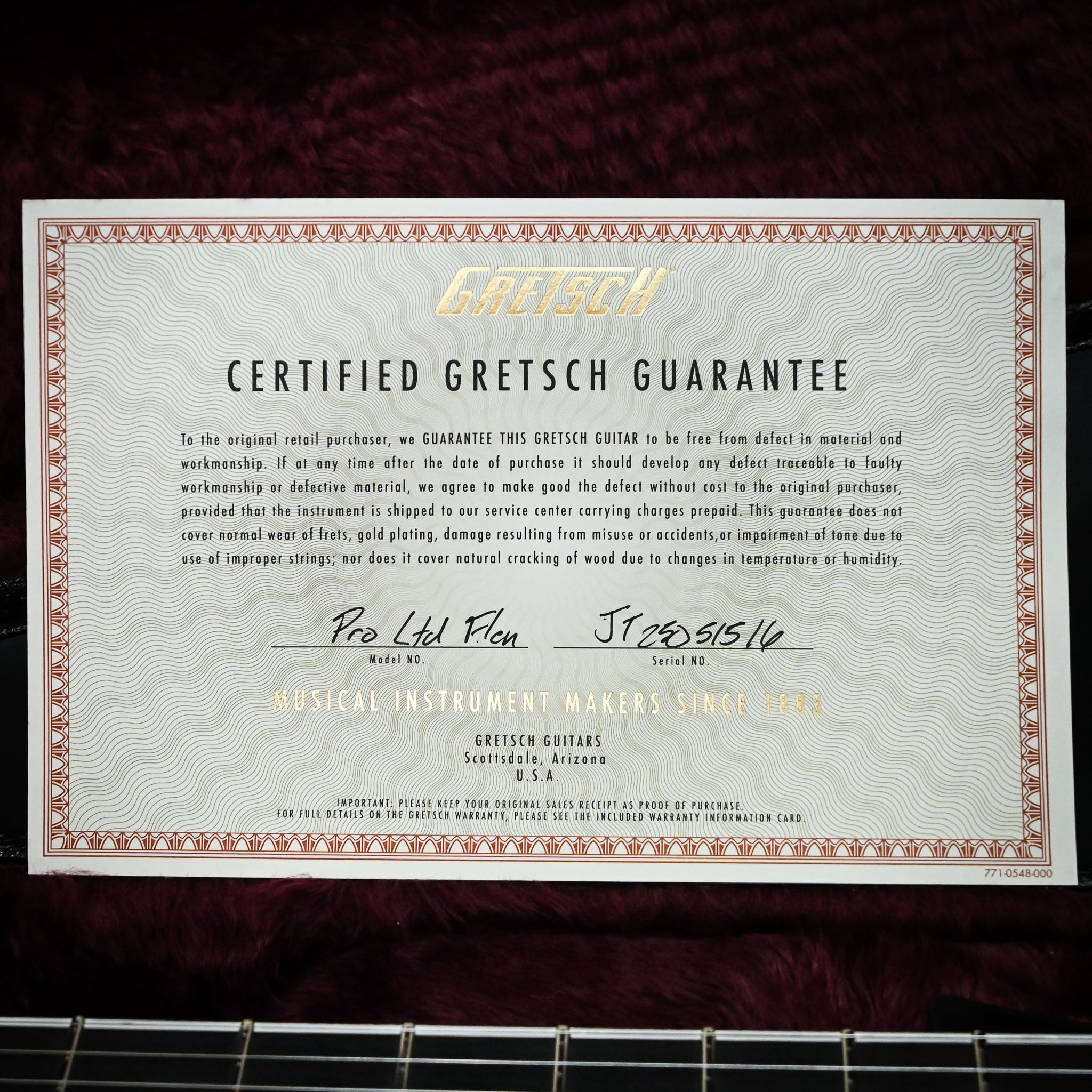 Gretsch Falcon Center Block LTD Double-Cut with String-Thru Bigsby- Midnight Sapphire (JT25051516)