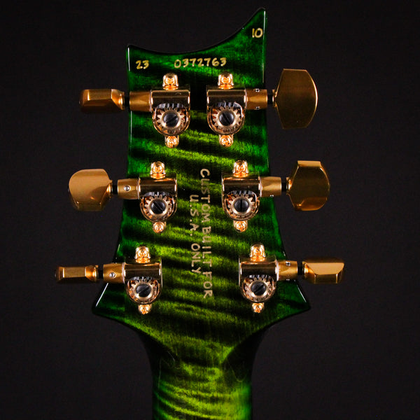 PRS Wood Library 509 10 Top Quilt Maple Brazilian Rosewood FB Jade w/ Green Burst 2024 (0372763)