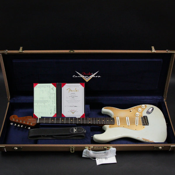 Fender Custom Shop Masterbuilt Paul Waller 1959 / 59 Stratocaster Heavy Relic Aged Sonic Blue Brazilian Rosewood 2024 (PW504)